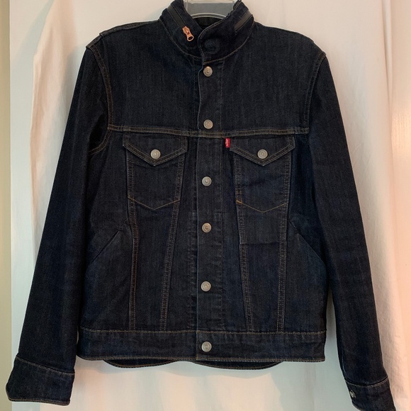 Levi's Other - Levi's dark wash denim commuting cycling jacket